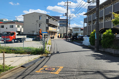 越谷方面から道案内